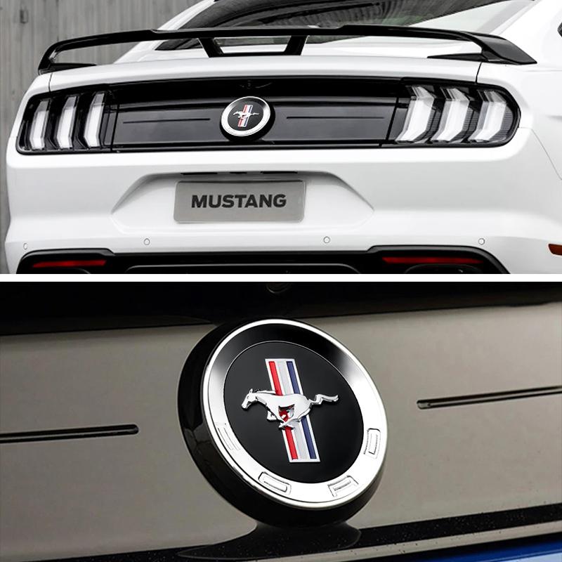 1 pièce Emblème Logo Coffre Voiture ABS Style Roue Autocollant Badge pour Mustang 5.0 Roush Shelby GT500 Cobra Laguna Décalcomanie Arrière