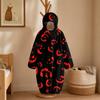 Kids Halloween Printed Flannel Romper Pajama Set for Fun Holiday Sleepwear