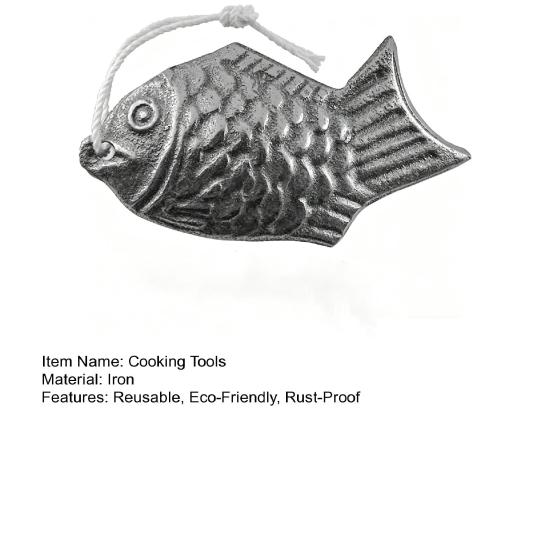 Cast Iron Fish for Cooking Natural Iron Supplement for Soups Stews Curries Reusable Rust-Proof Traditional Kitchen Tool for Enriching Food with Iron