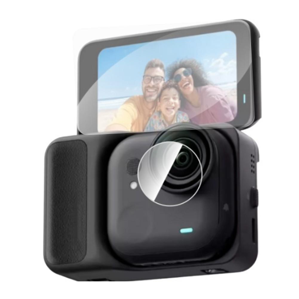 2pcs For Insta 360 Go Ultra Tempered Glass Film HD Scratch Resistant Anti-fall Sports Camera Screen Protectors Accessories