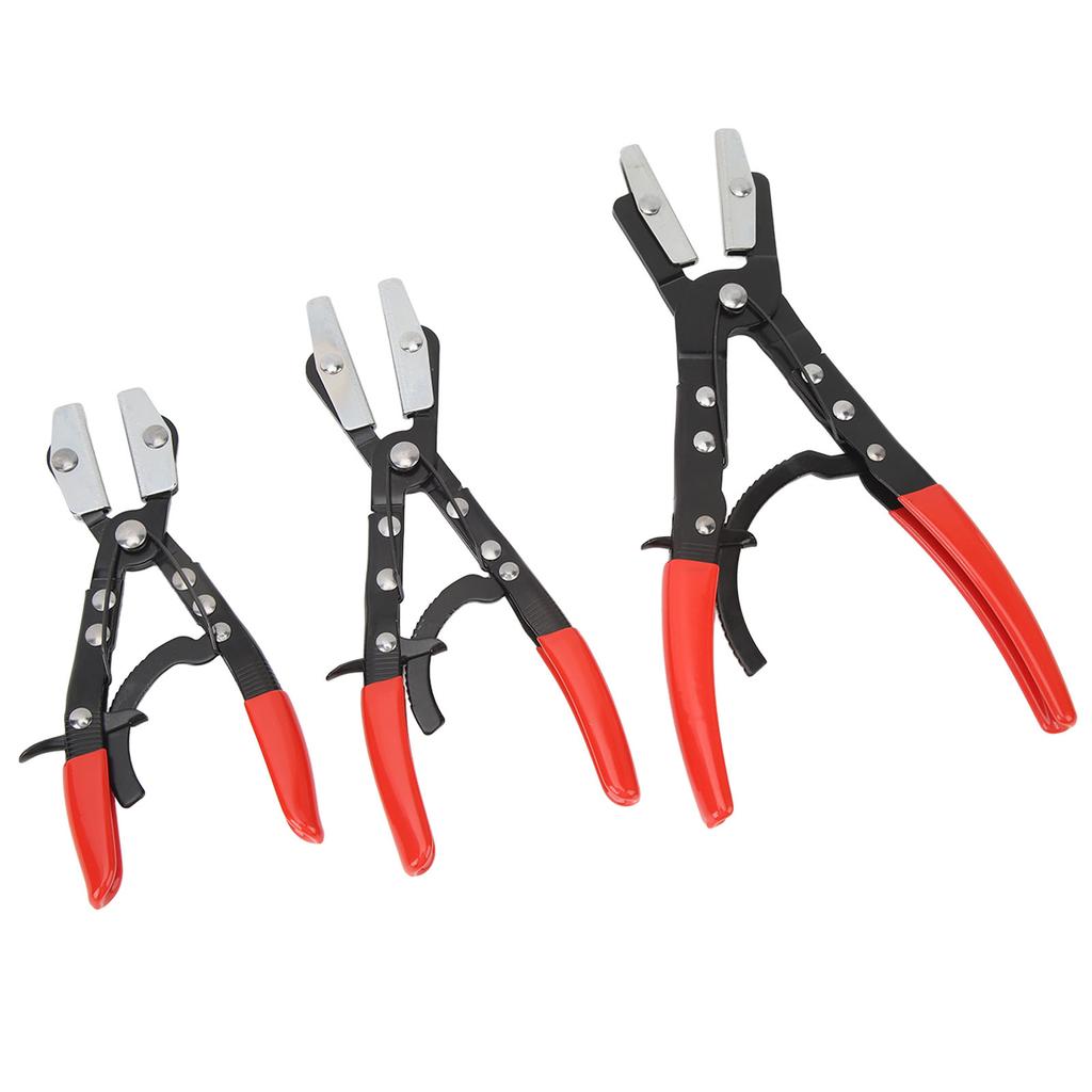 3 szt. Zestaw szczypiec do węży, regulowane szczypce do zaciskania węży z antypoślizgową rękojeścią, do węży samochodowych, przewodów chłodnicy