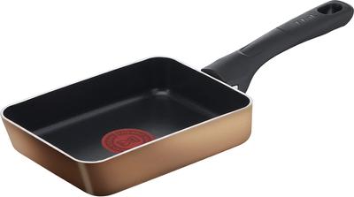 Tefal pekáč na vejce 12 x 18 cm Pouze pro plynový oheň Bez škodlivých látek, jako je PFOA a Gold Egg B58618 [Pouze online] Nepřilnavý povrch s dlouhou životností "Medový"