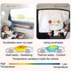 UV Protection Cartoon Car Curtain Embedded Rail Vehicle Privacy Shades  Car Interior Accessories