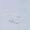 Elegant Elk Pendant Necklace in S925 Sterling Silver for Women – High-End Fashion Versatile Clavicle Chain