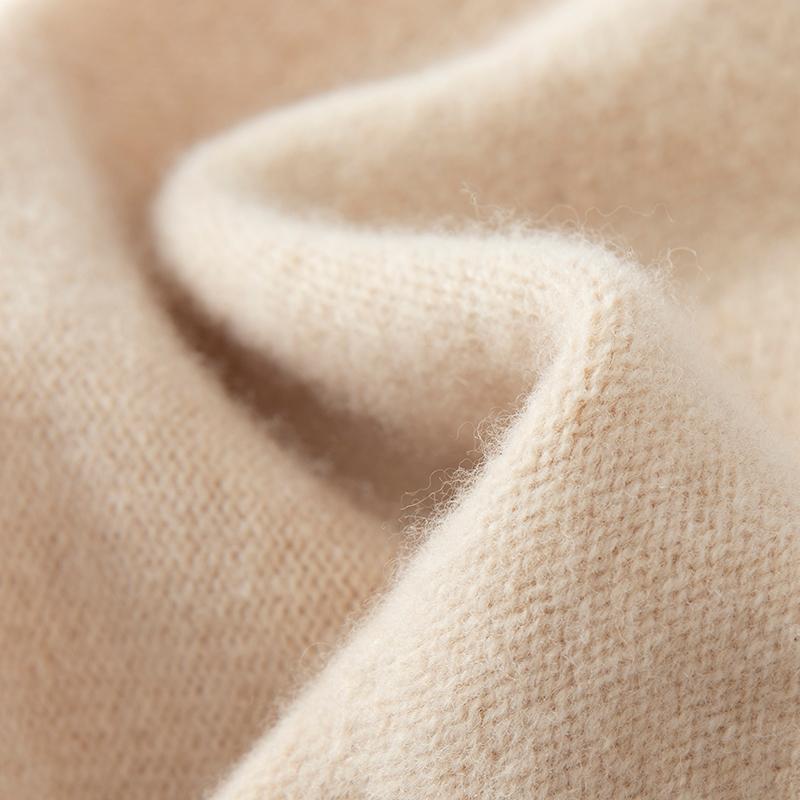 Women's Cashmere Hat Qinghe Cashmere 30% Cashmere 70% Wool Women's Autumn and Winter Cashmere Headscarf Soft and Warm