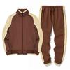 Koreanischer Oversized Sportanzug Herren Sets Langarm Sweatpants Fitnessstudio Kleidung Zweiteiliges Laufset Sport Trainingsanzug