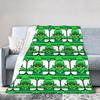 Funny Gobling Crying Emote Blankets Clashes Royaleds Game Wool Novelty Warm Throw Blankets for Bedding Lounge Autumn/Winter