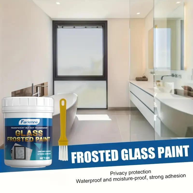 Frosted Glass Paint for Doors and Windows - Light-blocking Coating, Non-stick, Easy To Apply - Semi-transparent Privacy Film