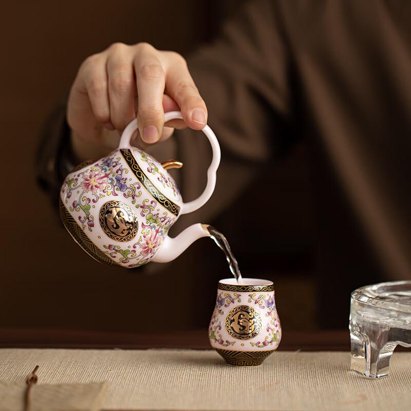 SUSHI CERAMICS Palace Style Ceramic Enamel Tea Set