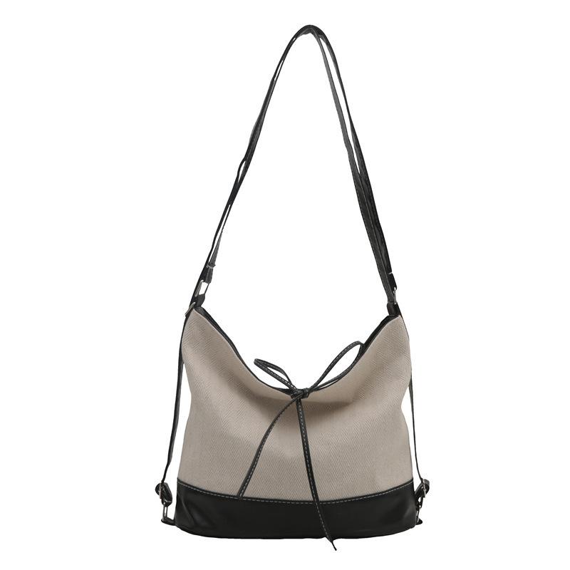 Tote Bag Simple Personality Only Beautiful Woman Summer Large Capacity Bag 2025 New Casual Retro Commuter Handbag