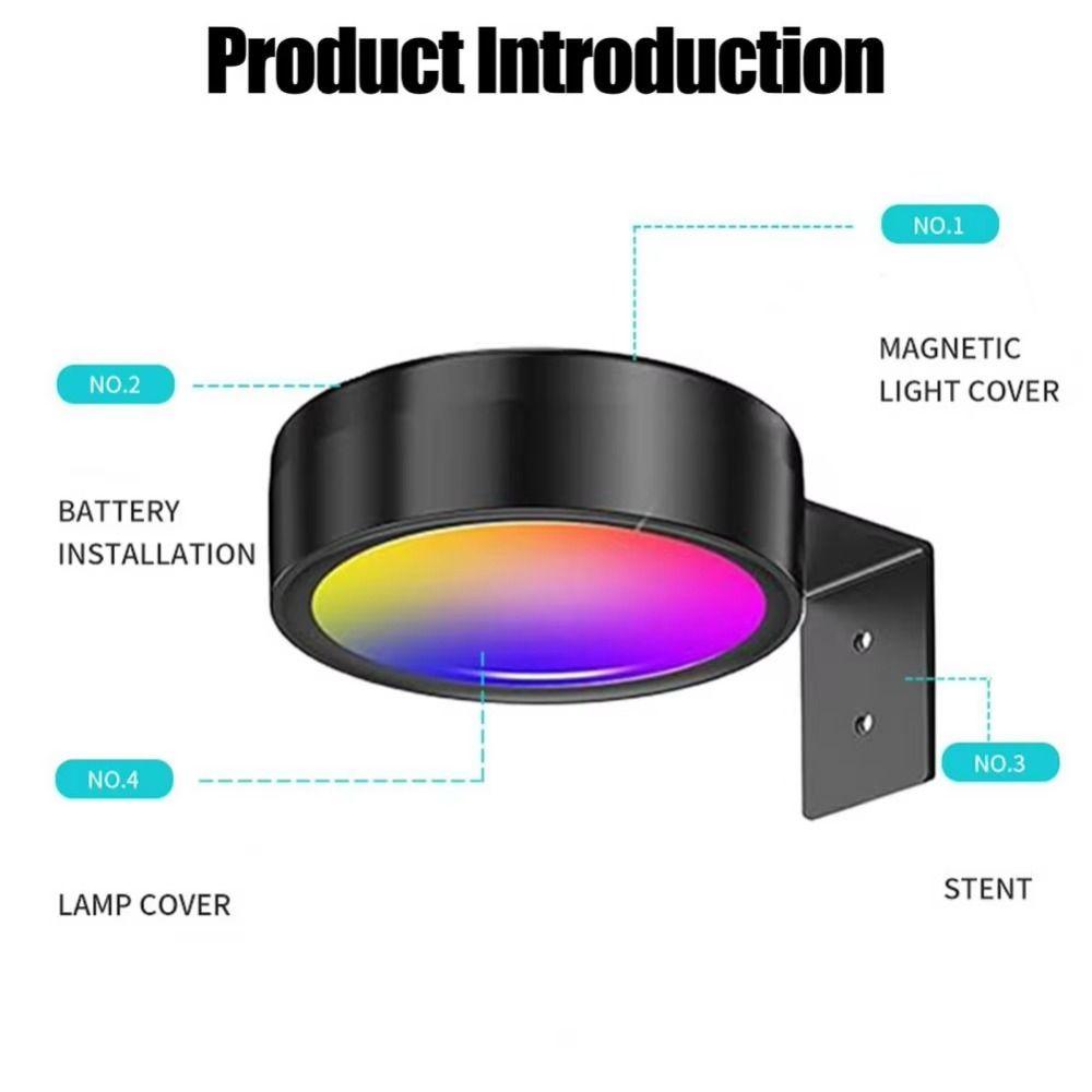 Adjustable 13-Color Painting Lamp Dimmable Bracket Light  for Home Wall Decoration