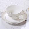 Ceramic Coffee Mug European Court Gold Plated Tea Cup Saucer Set Milk Mug  Afternoon Tea Cup Girlfriend Gathering Birthday Party