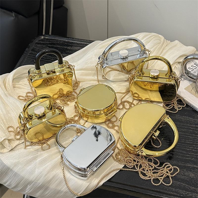 Classic Trend Hot Selling Personalized Mini Acrylic Small Square Bag Creative Shiny Fashion Versatile Crossbody Bag