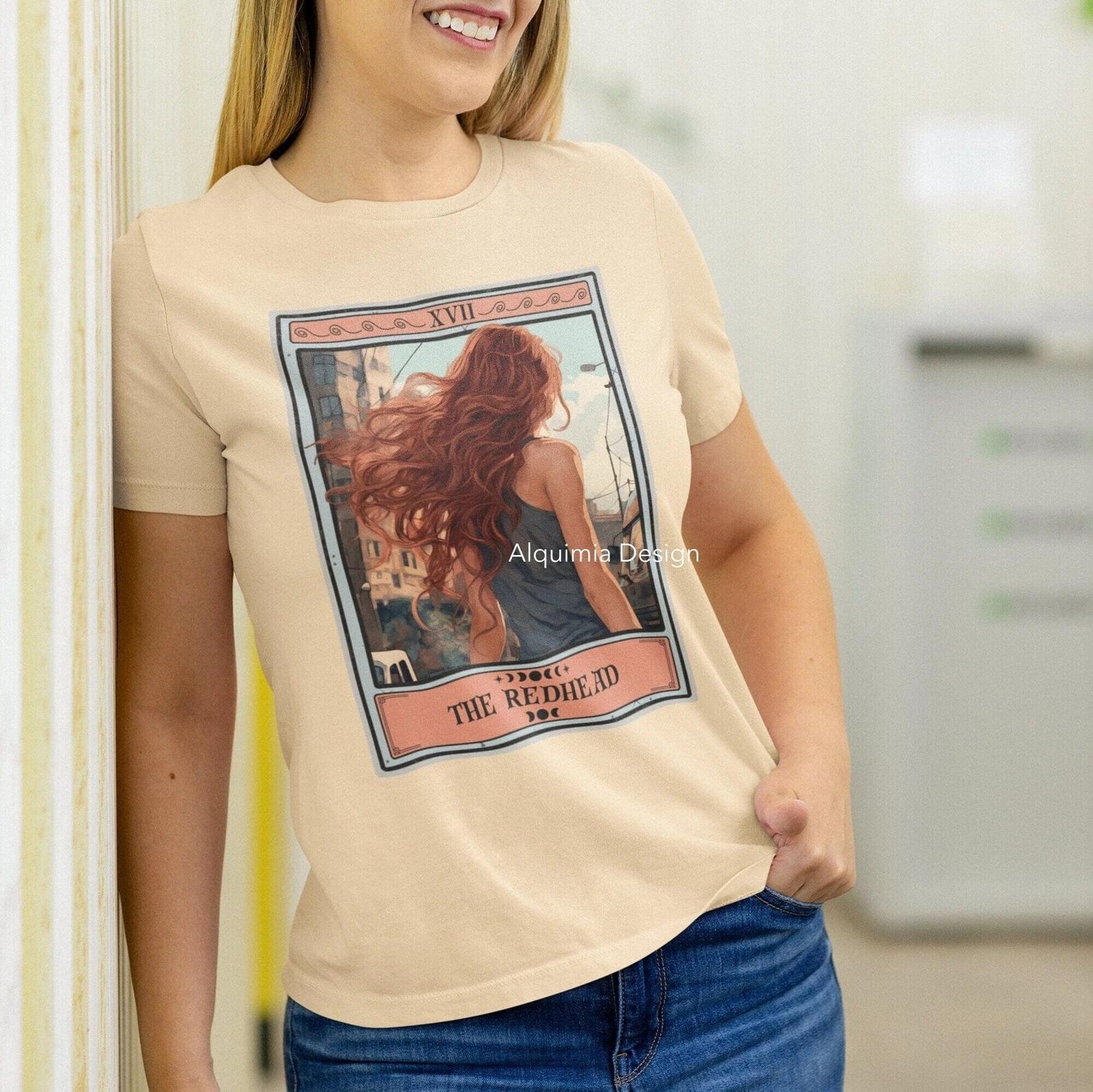 The Redhead Tarot Card Shirt, Red Hair XL