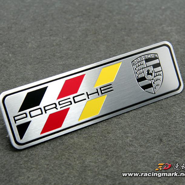 Car Styling 3D Sticker Aluminum Badge Car Body Stickers Decals For Porsche 911 Cayenne Carrera 928 Panamera Boxster Macan 918