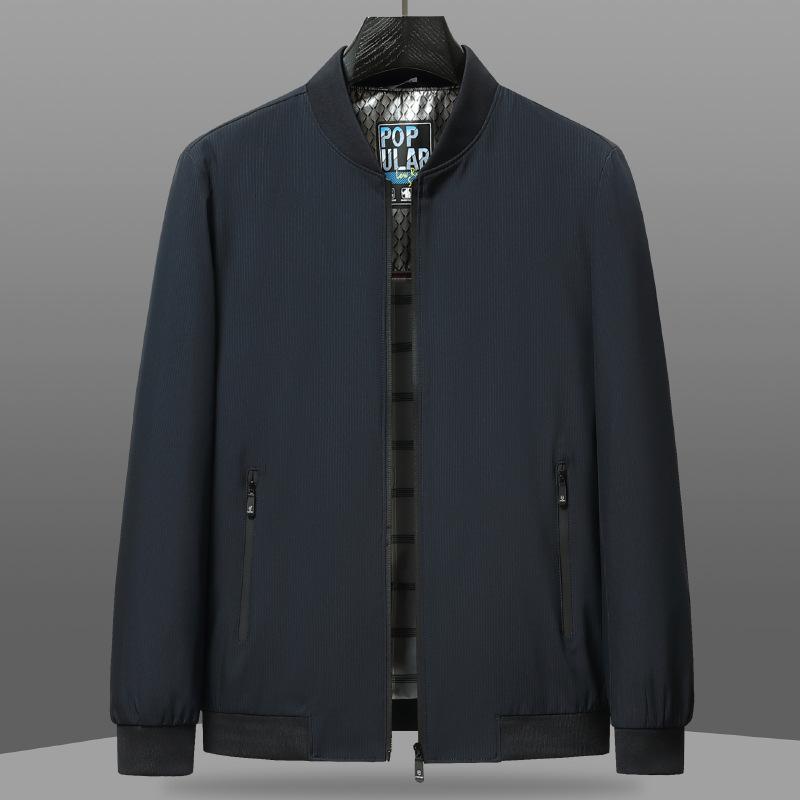 

Весенняя и осенняя новая куртка мужская повседневная куртка без утюга деловая куртка для папы среднего возраста 4XL