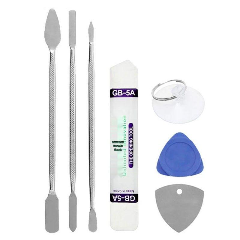 Brecheisen-Set: Doppelseitiges Metallwerkzeug zur Demontage von Apple- und Android-Telefonen (3 Edelstahlteile)