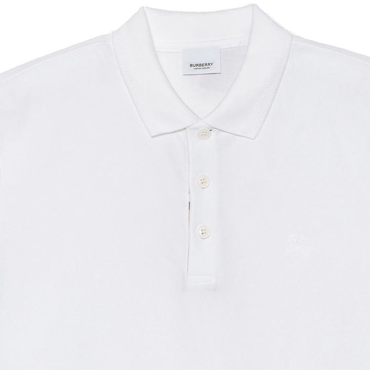 Burberry SS23 Herren Freizeit Pullover Kurzarm Poloshirt Weiß 80675831
