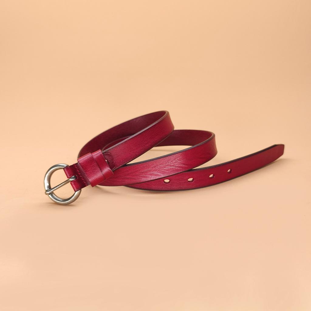 New Women's First-layer Belt Versatile Belt Women's Fine Decorative Fashion Pin Buckle Belt
