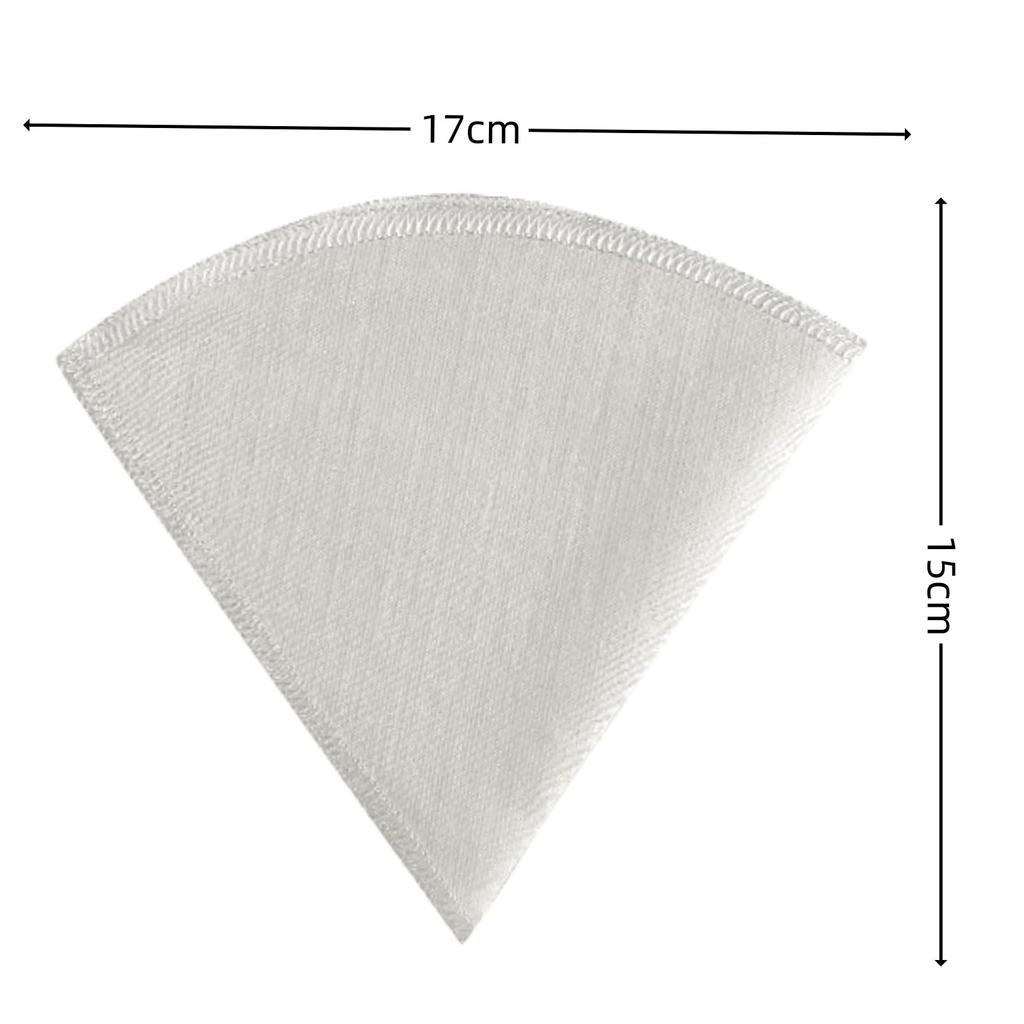 RuiChy Coffee Set of Pure Linen Cone Paper Washable and Easy To for and Cafe Use Filters, 3, Filters, Reusable, Clean, Home, Office,