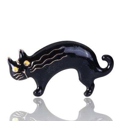 Fashion Corsage Cartoon Cute Kitten Brooch Oil Drip Brooch