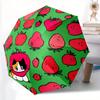 1pc Strawberry Cat Automatic Opening/closing Umbrella with Auto Open/Close, Windproof, Foldable Sunshade, Perfect Gift for Friends, Durable