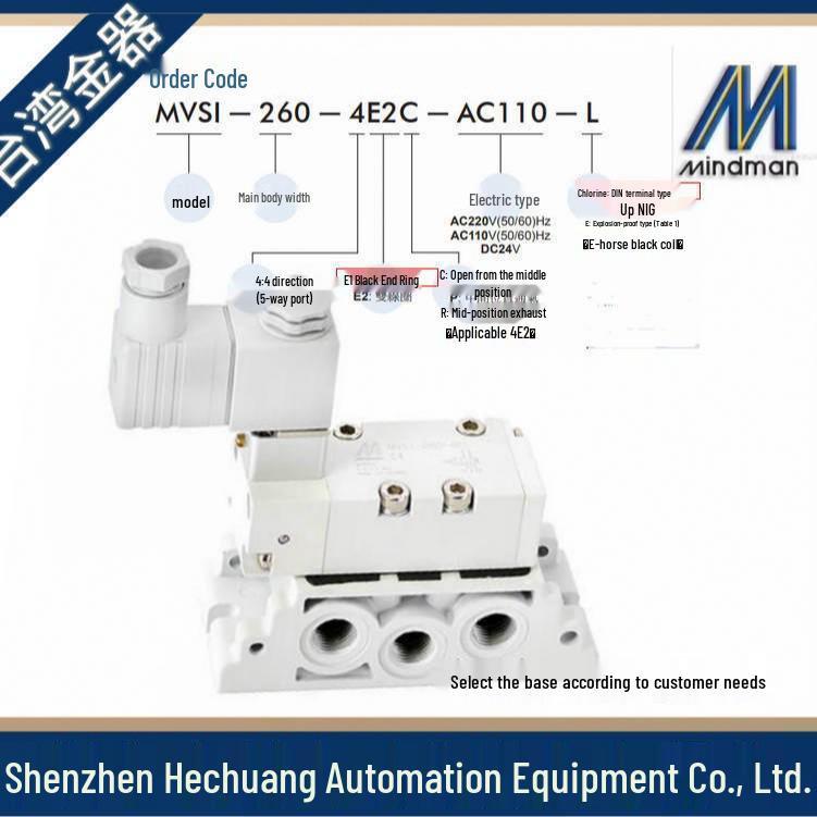 MVSI-260-4E1-DC24 AC220 ISO-1 Solenoid Directional Control Valve - Taiwan Jinqi Original