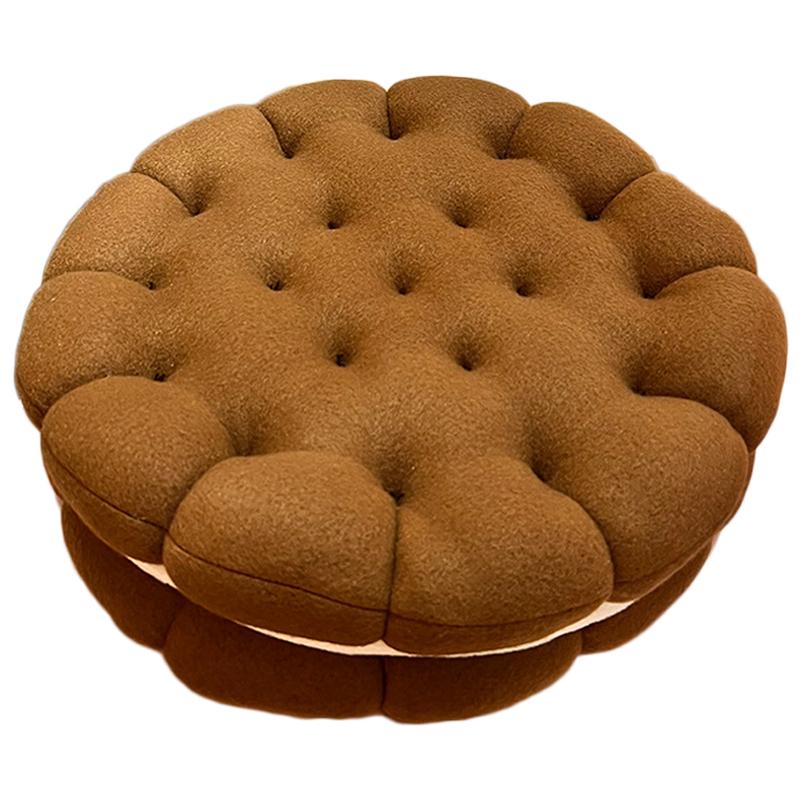 

Подушка-печенье Милая Мягкая Дышащая Наполнение из ПП-хлопка Подушка для сидения для Общежития Спальни Прикроватная шоколадный