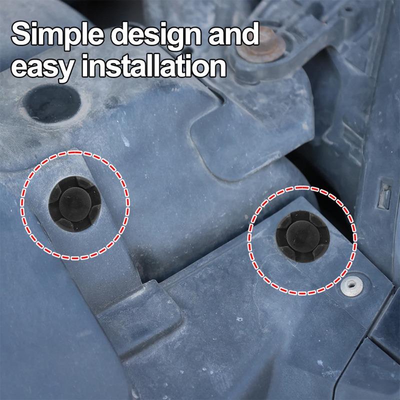 Nýtový držák podběhu, Klip, Spona, Upevňovací prvek, Zatlačovací typ, PP plastový klip na obložení pro upevnění karoserie, 100 ks, 8 mm, černý, nárazník auta