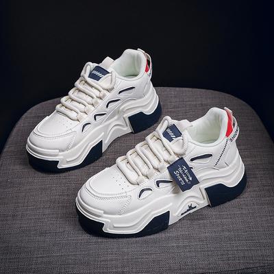 Women Platform Sneakers Autumn Trend Casual Flats Female Fashion Lace Up Thick Soled Comfortable Increase Vulcanized Shoes
