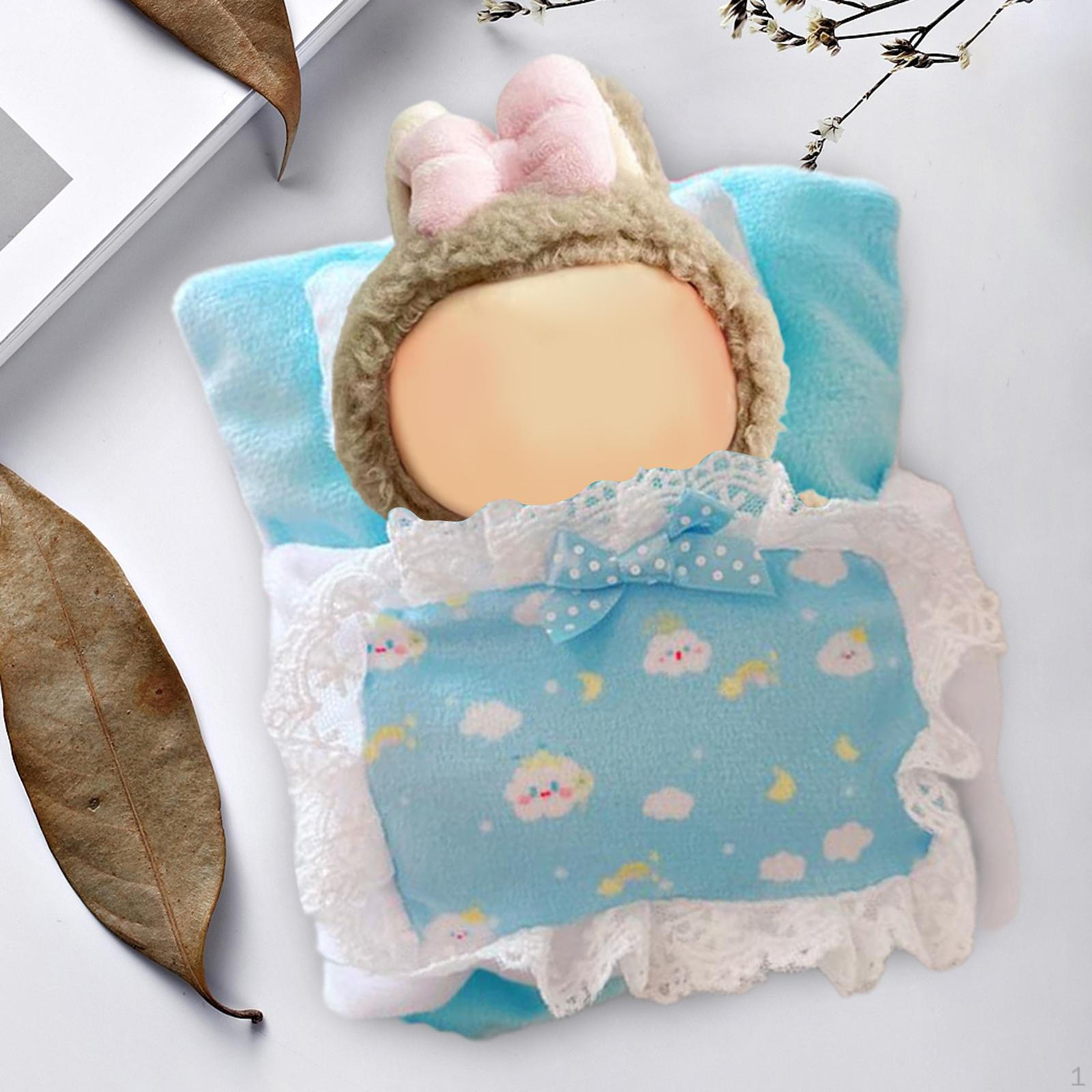 

3 предмета, аксессуары для кукольного постельного белья, простыня и подушка, детские одеяла для кукол 17 см