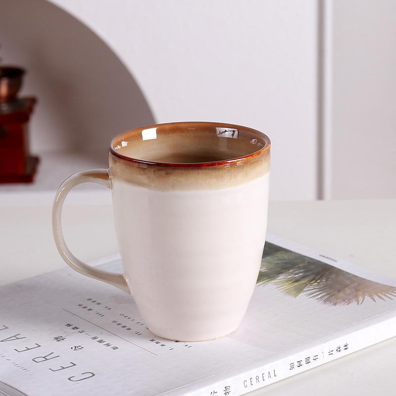 Retro Simple Ceramic Mug Household Drinking Water Ceramic Water Cup High-end Sense Office Ceramic Mug Funny Mugs Coffee Cups Bar