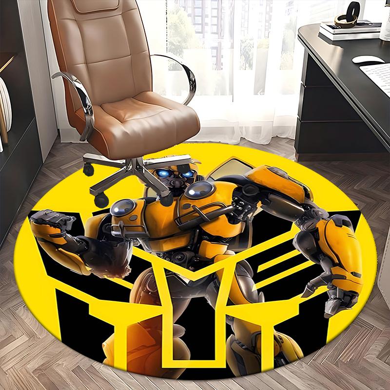 Bumblebee,Transformers Chair mat Round Rug Office carpet, Non slip, Suitable for Living Rooms, Bedrooms decor.1205142a