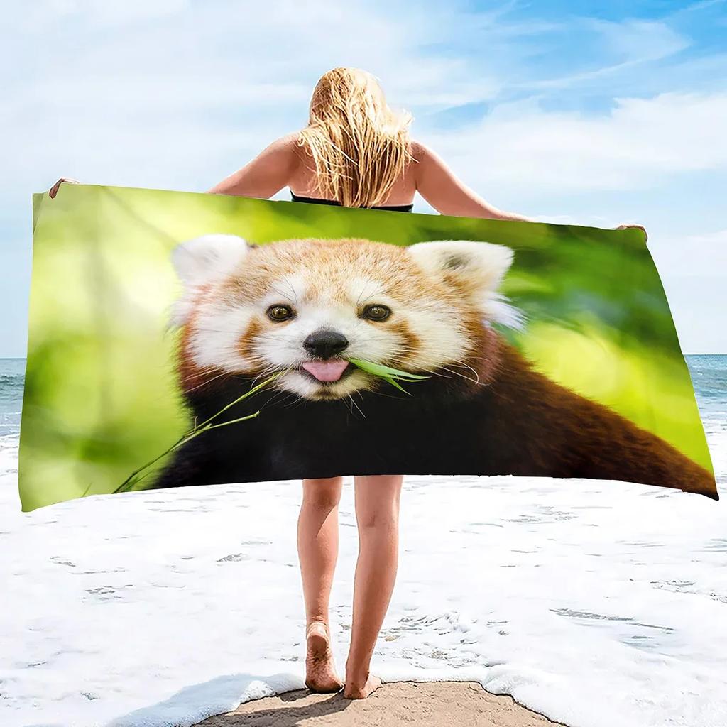 Cute Animal Baby Microfiber Beach Towel,Quick Dry Beach Towel Lightweight Beach Towel Soft Absorbent Pool Towel Travel Swimming