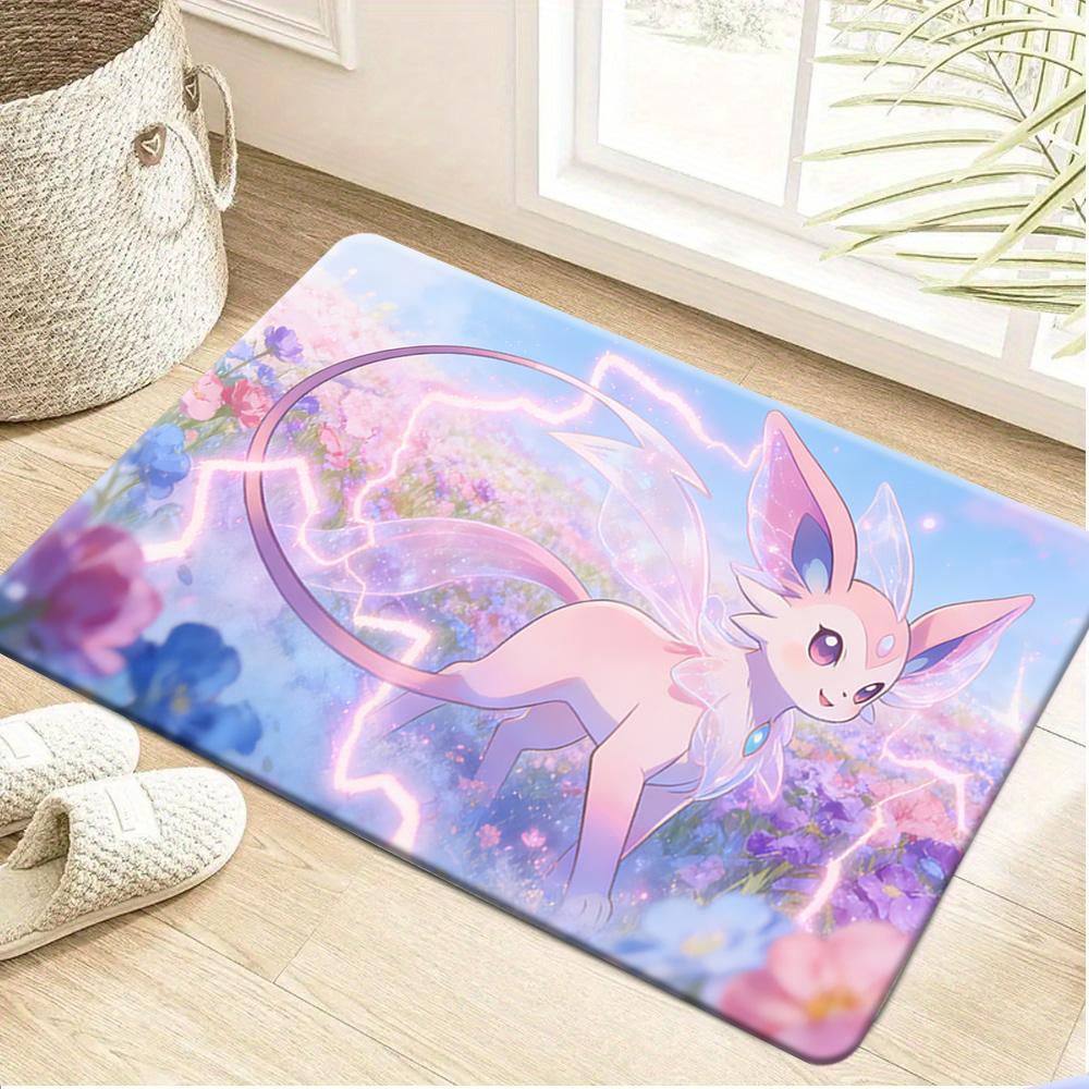 

Коврик для прихожей Pokemon Пикачу, стиль граффити, нескользящий, мягкий, впитывающий, для декора дома 40cm x 60cm