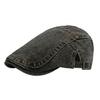 Water Washed Denim Beret Hat Vintage Soft Structured Breathable Unisex One Size Spring Autumn French Style Casual Wear