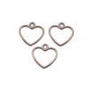Geometric Openwork Resin Charms MOON HEART Pendants Multi Color Alloy Jewelry Component