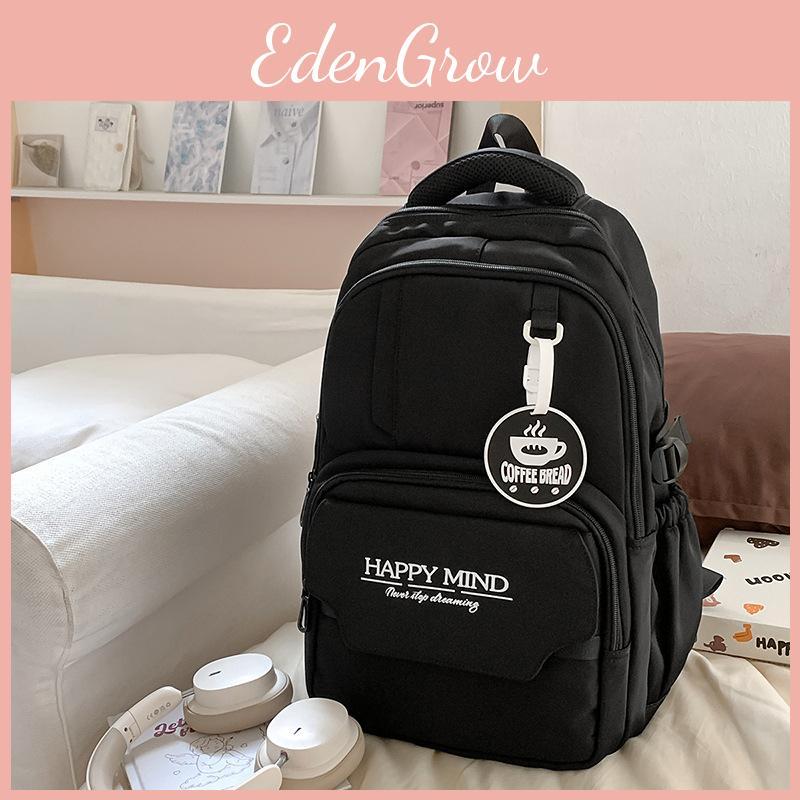 Big Leisure Capacity Backpack With Letter Print Design For Daily Student Campus