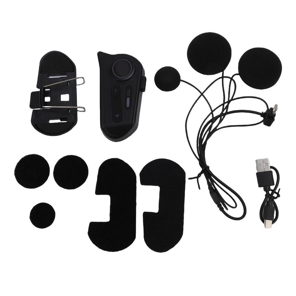Motorcycle Headset Wireless Bluetooth Water Proof Dust Proof Noise Cancellation Motorcycle Earphone for Various Helmets