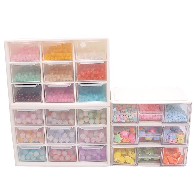 PP Drawer Style Storage Box Bead Ring Box Jewelry Presentation Organizer