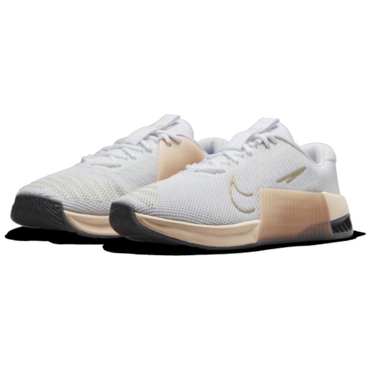 Nike Wmns Metcon 9 White Metallic Gold Grain White Metallic Gold Grain Sanddrift Women's Sneakers DZ2537-104