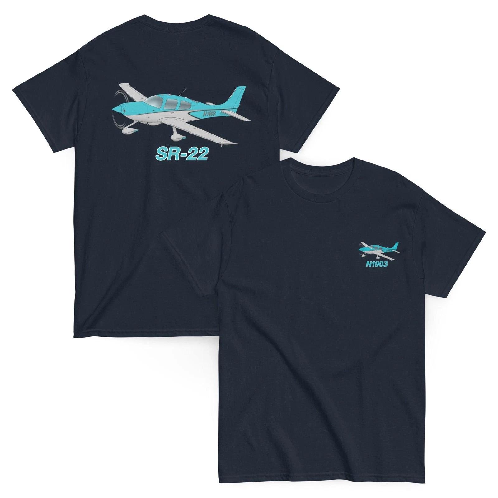 

SR22T Airplane T-Shirt - Personalized with Your N# - Back & Front L