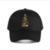 Festive Brass Band Holiday Tree Baseball Cap Fashion Outdoor Sports Sunhat Unisex Snapback Cap Womens