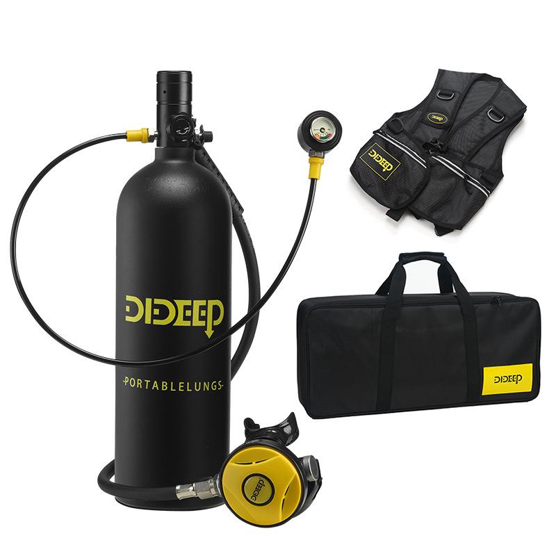 DIDEEP X5000Pro 2L Scuba Diving Equipment with Oxygen Tank & Residual Pressure Gauge