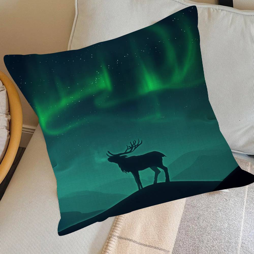 Nature Aurora Beauty Pillow Cushion Cover Pillowcase Living Room Sofa Home Decor