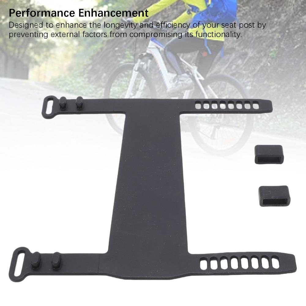 Silicone Bike Seat Post Mudguard Black Bike Dropper Post Mudguard  Cycling Equipment