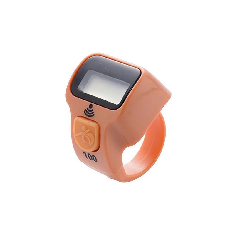 1Pcs Led Display Electronic Finger Clicker Bead Timer Counting Mini Shape Finger Counter Lcd Electronic Digital Tally Counter skin color