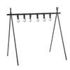 Camping Hanging Rack 6kg Load Bearing Aluminum Alloy Hanging Rack Portable Cookware Hanging Rack Camping with 6 Hook