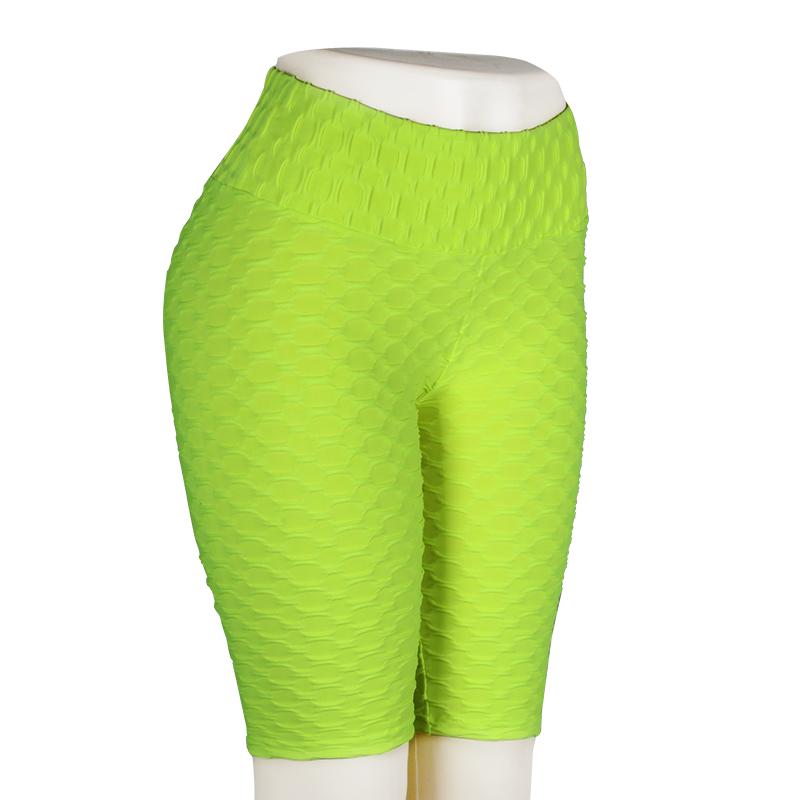 Kvinner Fempunktsbukser Ensfarget Løping Fitness Bukser Boblebukser Høy midje Hofter Leggings