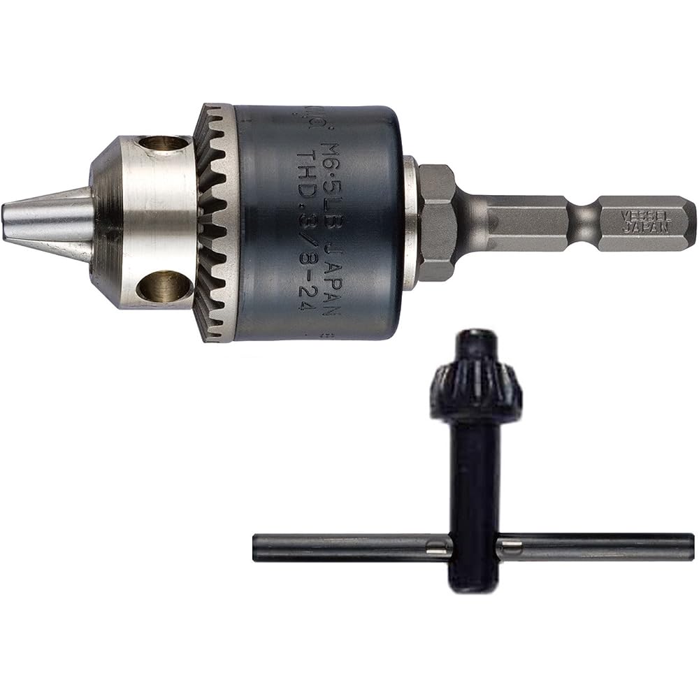 VESSEL (VESSEL) BH-20 drill chuck with key, caliber 0.8 to 6.5 mm